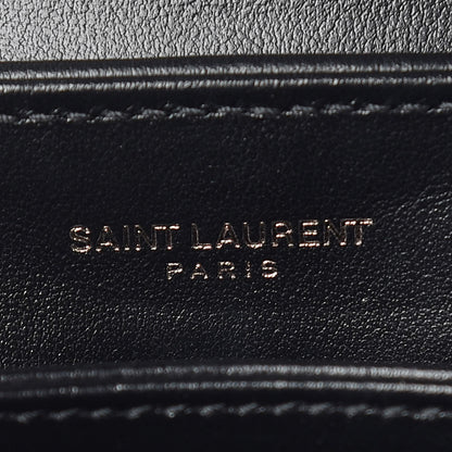Saint Laurent Calfskin Y Quilted Monogram Toy Loulou Crossbody Bag Black 8 of 10