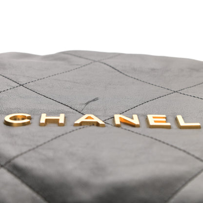 Chanel Shiny Calfskin Quilted Chanel 22 Black 10 of 10