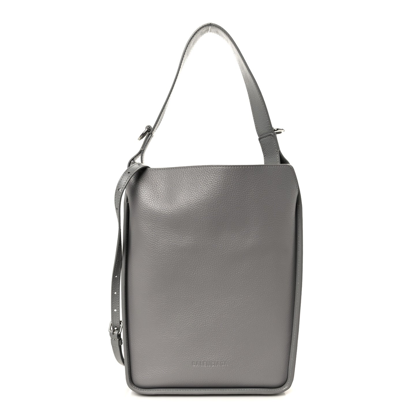 Calfskin Logo Embossed Small Tool 2.0 North-South Tote Balenciaga Grey