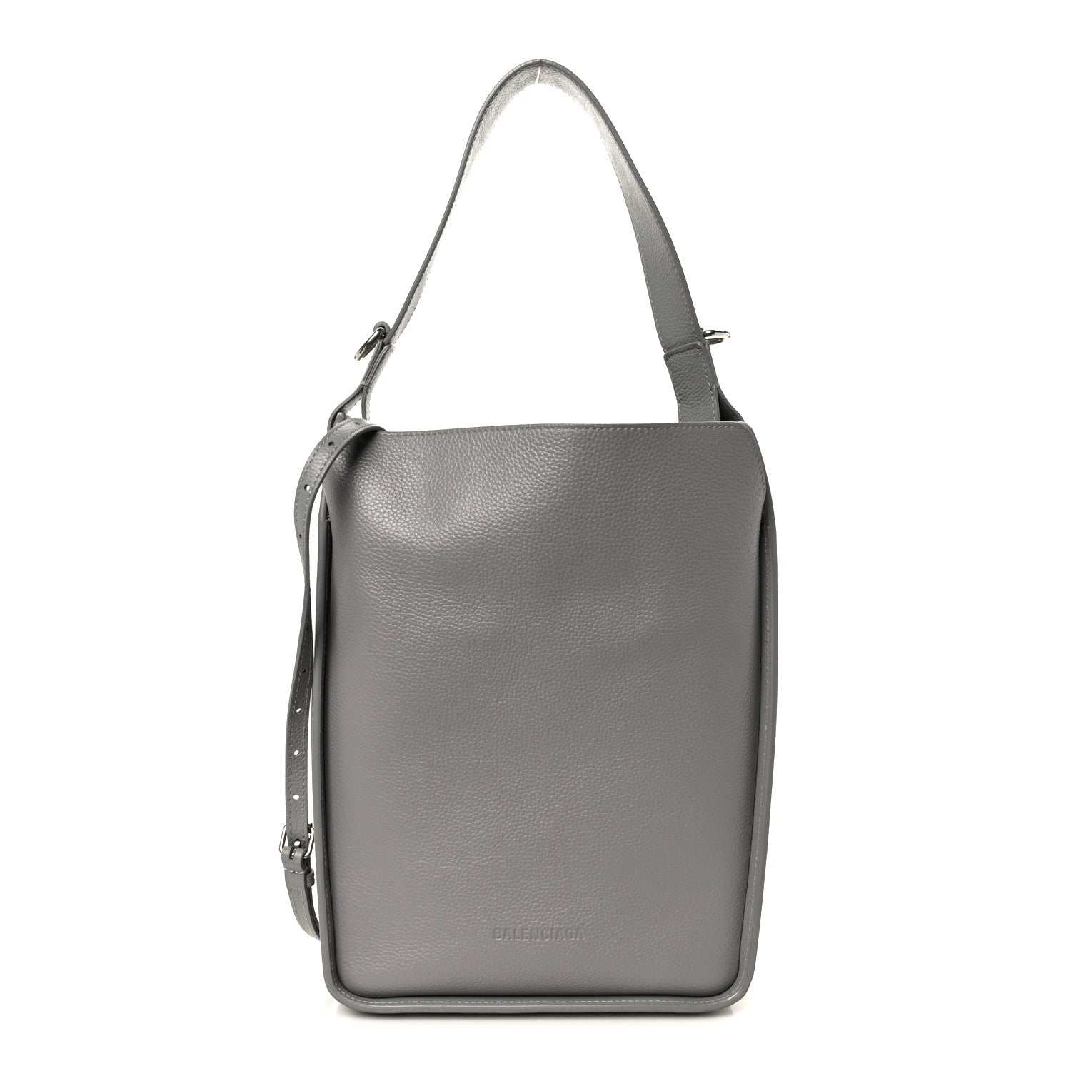 Balenciaga Calfskin Logo Embossed Small Tool 2.0 North-South Tote Balenciaga Grey 1 of 15