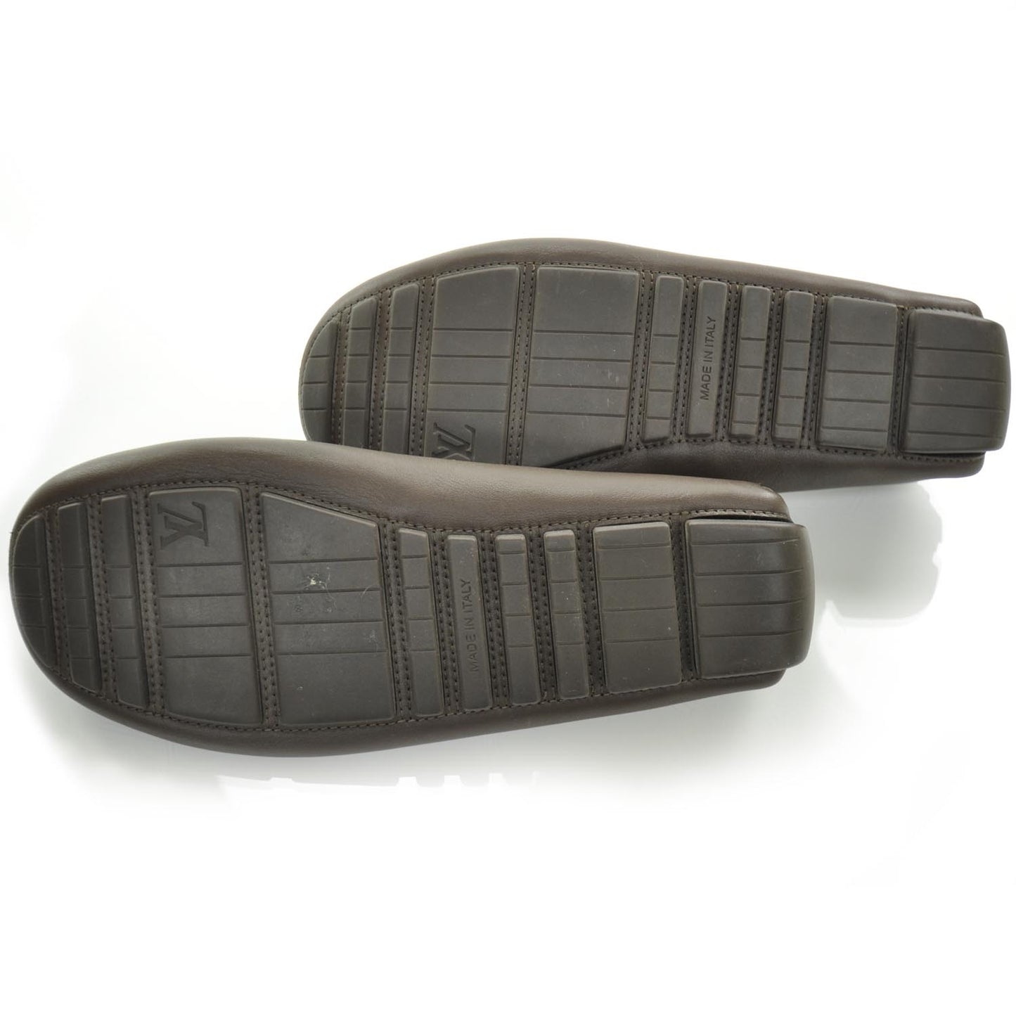 Mens Leather Zen Driving Loafers 6 Dark Brown