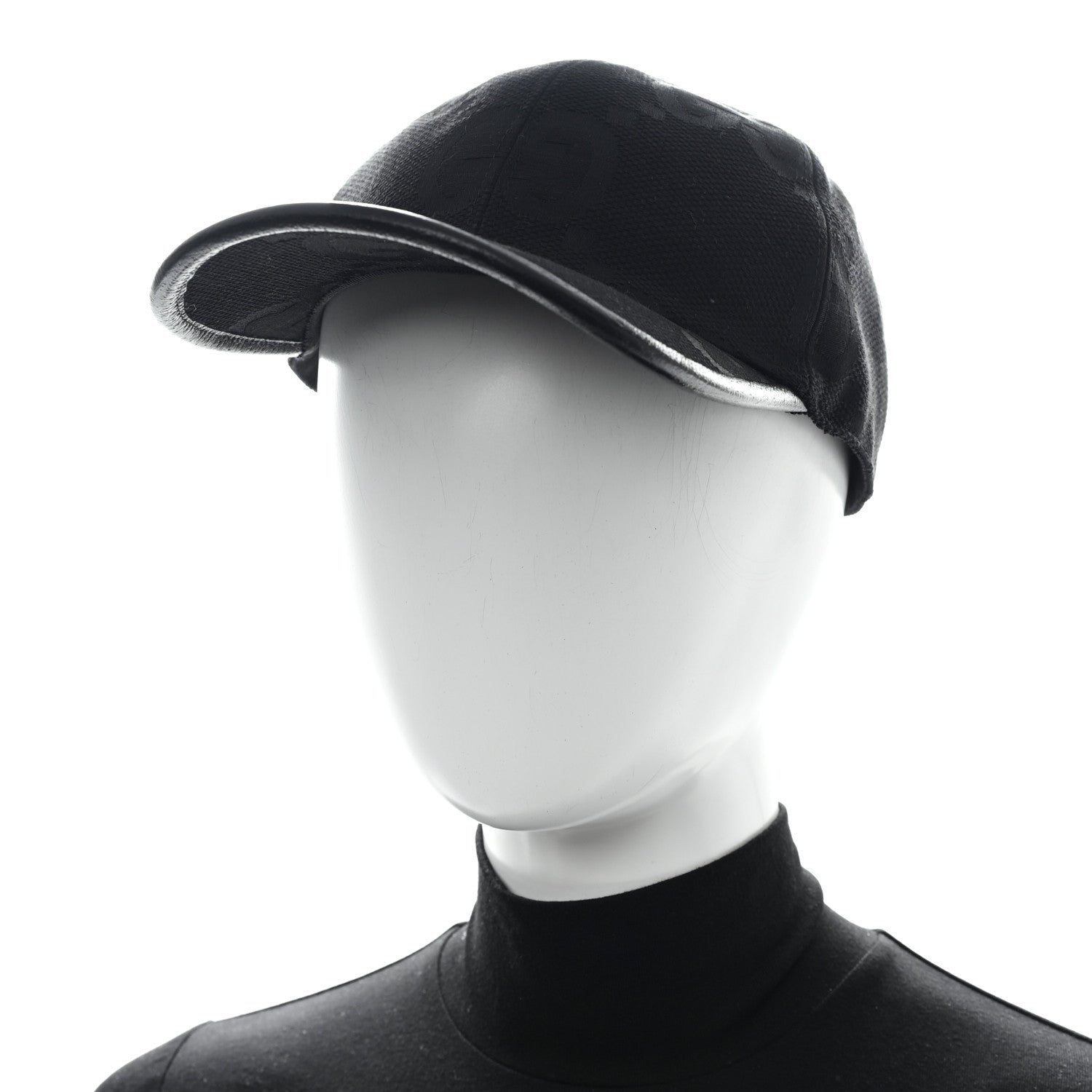 Gucci Monogram Jumbo GG Baseball Hat XXL Black 2 of 9