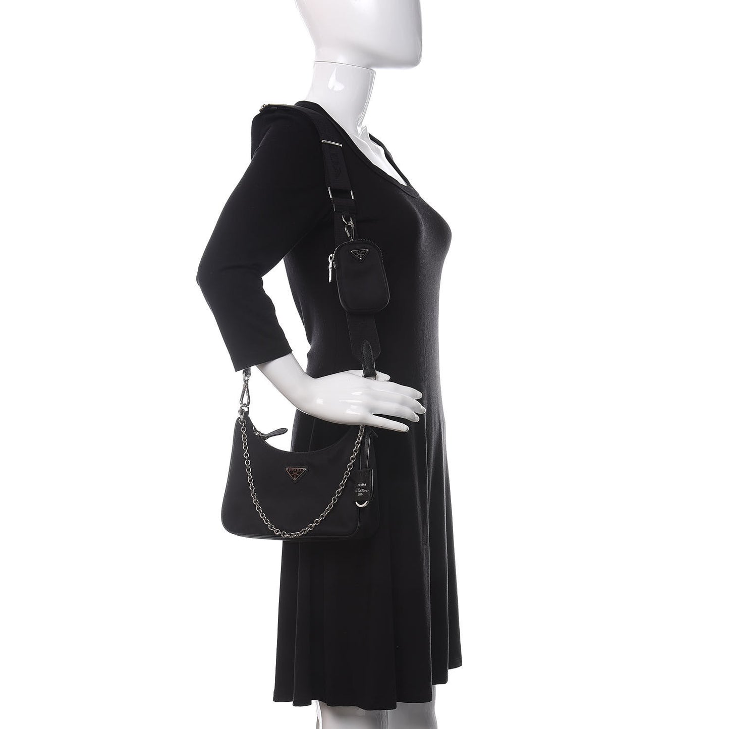 Nylon Re-Edition 2005 Shoulder Bag Black