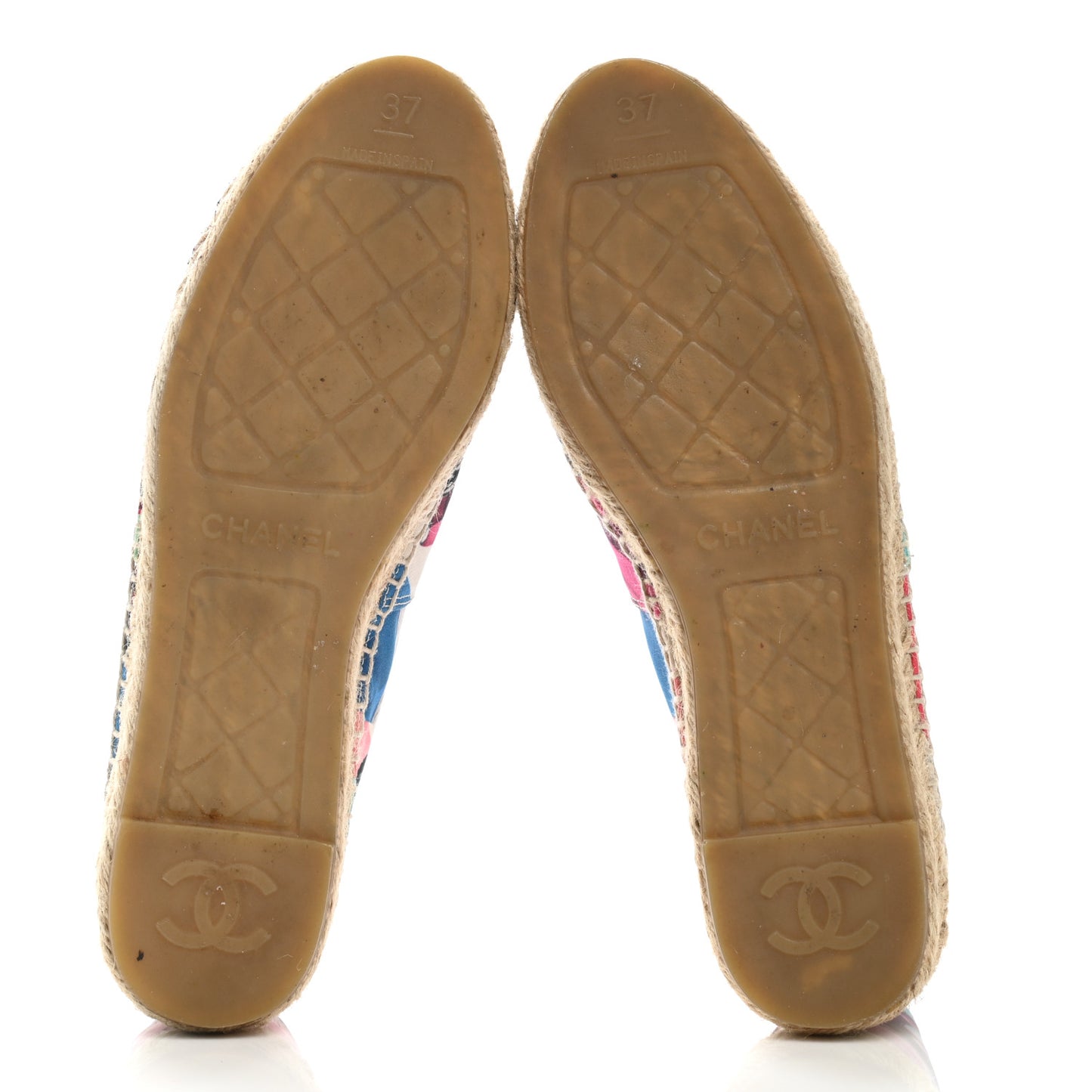 Fabric Patent CC Espadrilles 37 Multicolor Black