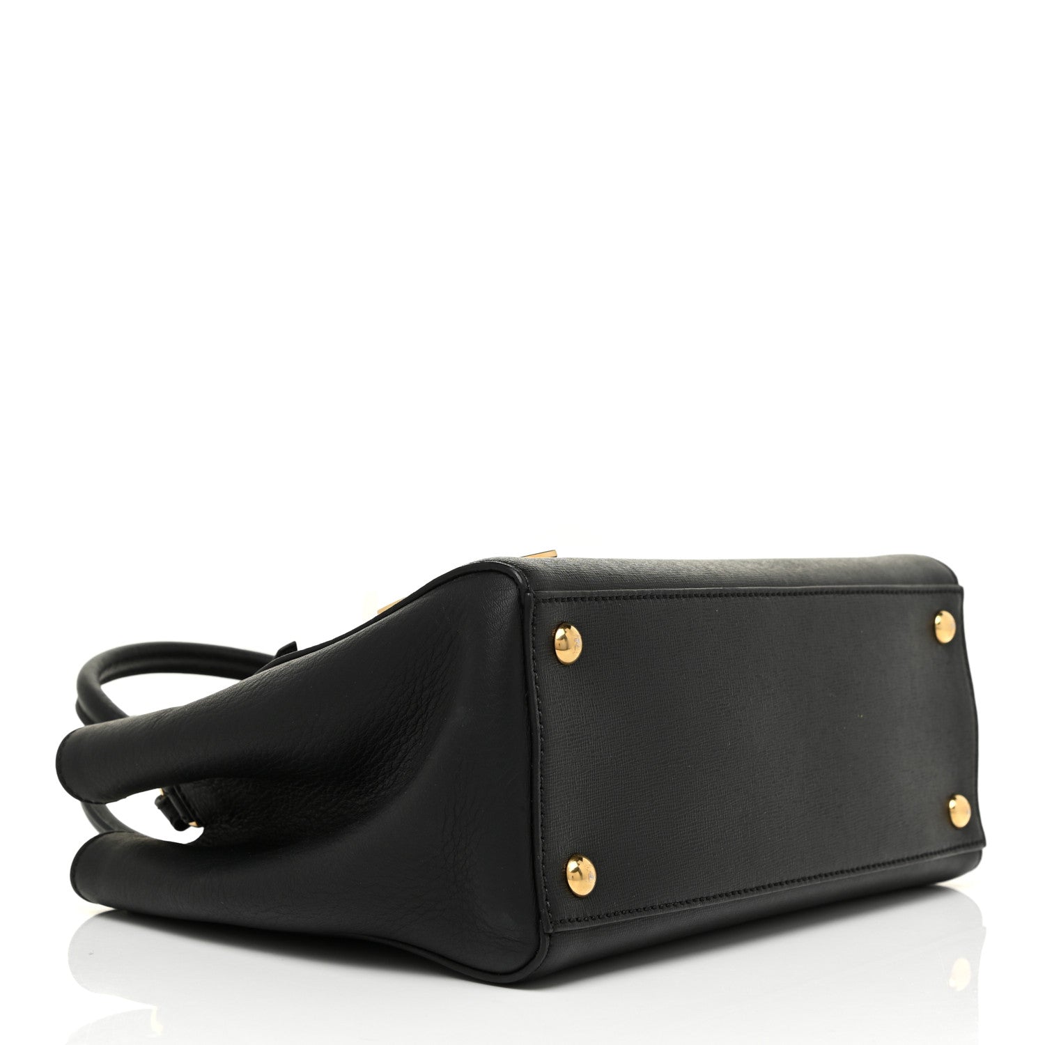 Fendi Vitello Elite Petite 2Jours Tote Black 4 of 11