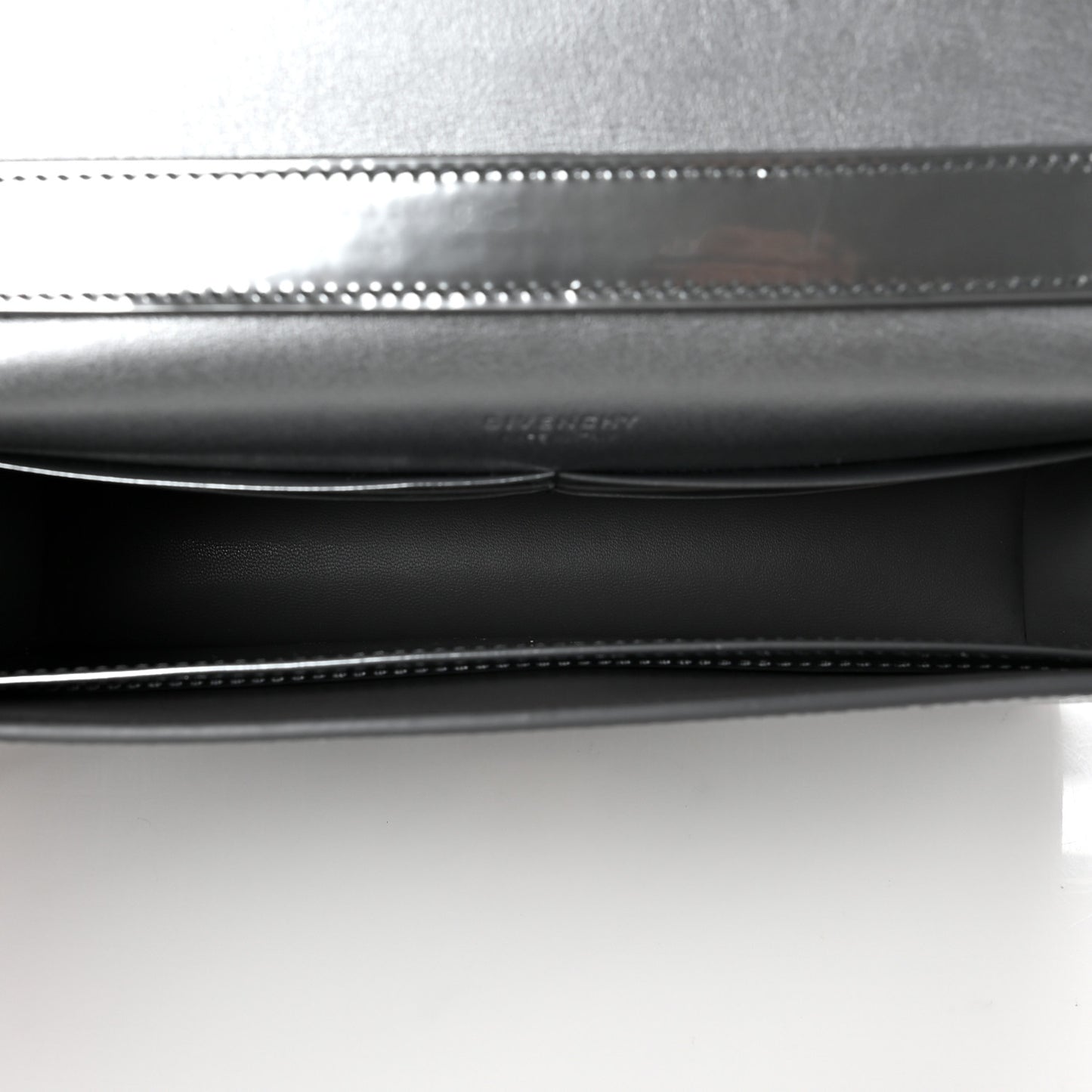 Metallic Calfskin 4G Embossed Small 4G Crossbody Silver
