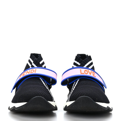 Fendi Stretch Yarn Stiff Band Rockoko Sneakers 36 Black Multicolor 2 of 7