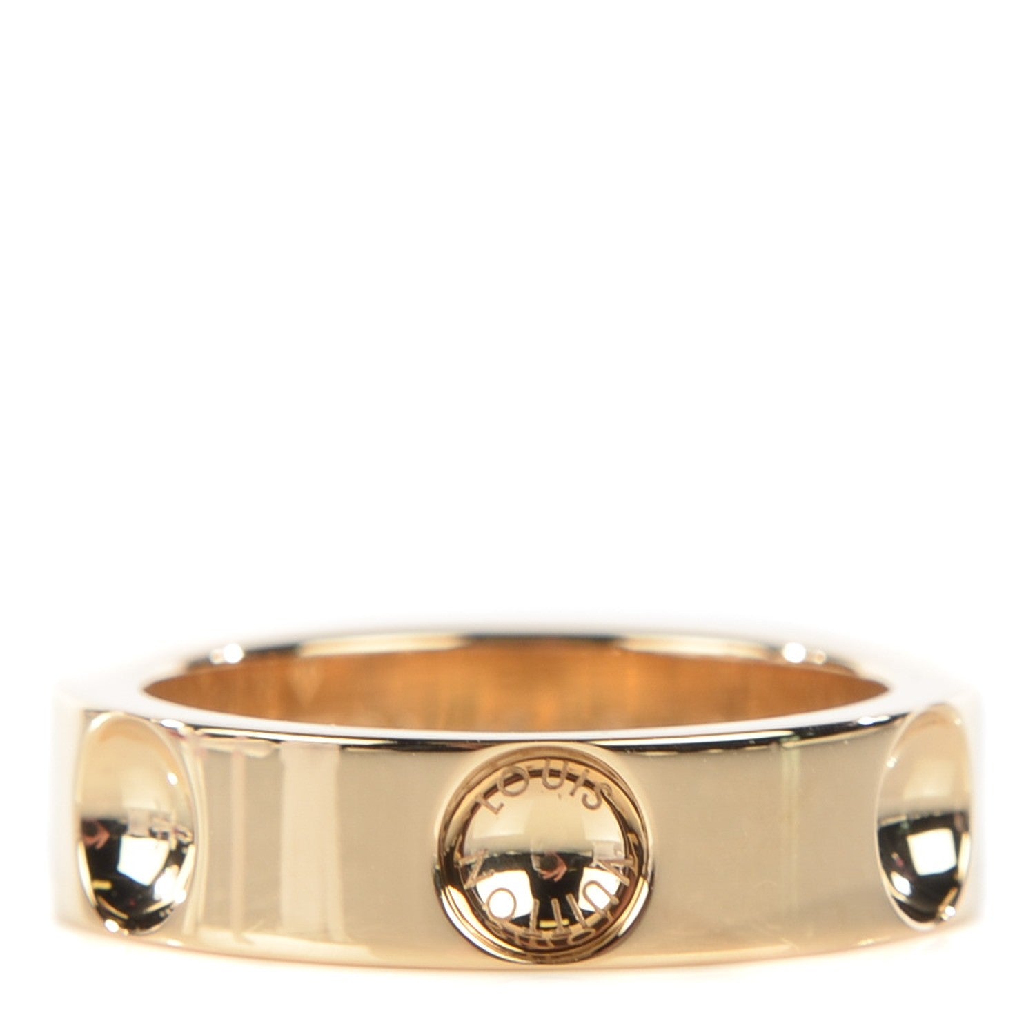 Louis Vuitton 18K Yellow Gold Small Empreinte Ring 49 5.5 1 of 4
