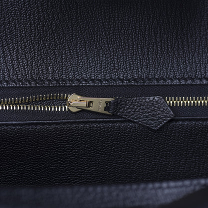 Hermes Taurillon Novillo Shiny Niloticus Crocodile Birkin Touch 30 Black 18 of 32