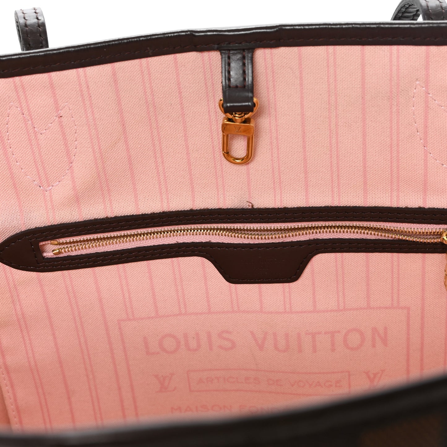 Damier Ebene Neo Neverfull MM Rose Ballerine