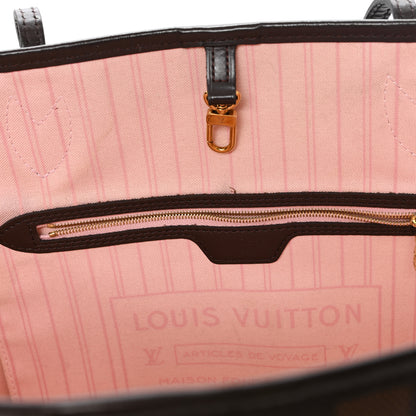 Louis Vuitton Damier Ebene Neo Neverfull MM Rose Ballerine 7 of 13