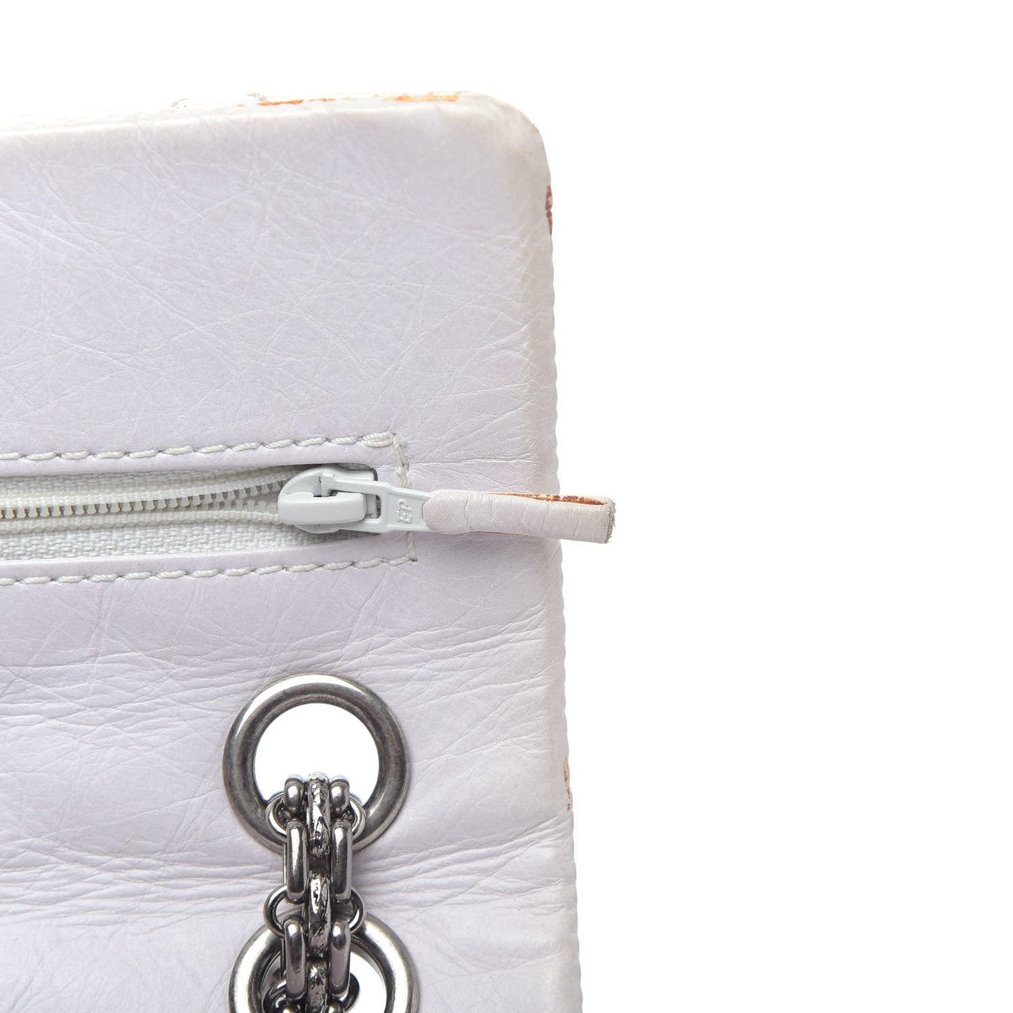Aged Calfskin 50th Anniversary 2.55 Reissue 224 Flap White