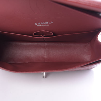 Chanel Caviar Quilted Jumbo Double Flap Dark Red 6 of 12