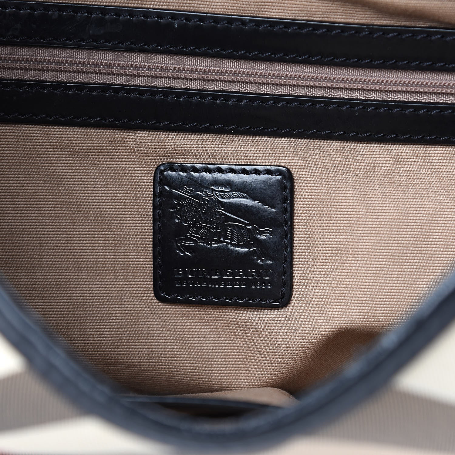 Burberry Calfskin Supernova Check Medium Barton Hobo Black 6 of 16