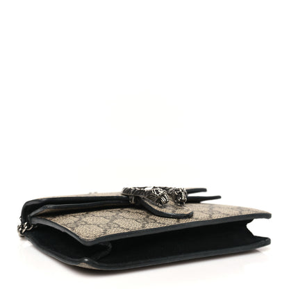 Gucci GG Supreme Monogram Super Mini Dionysus Shoulder Bag Black 4 of 12