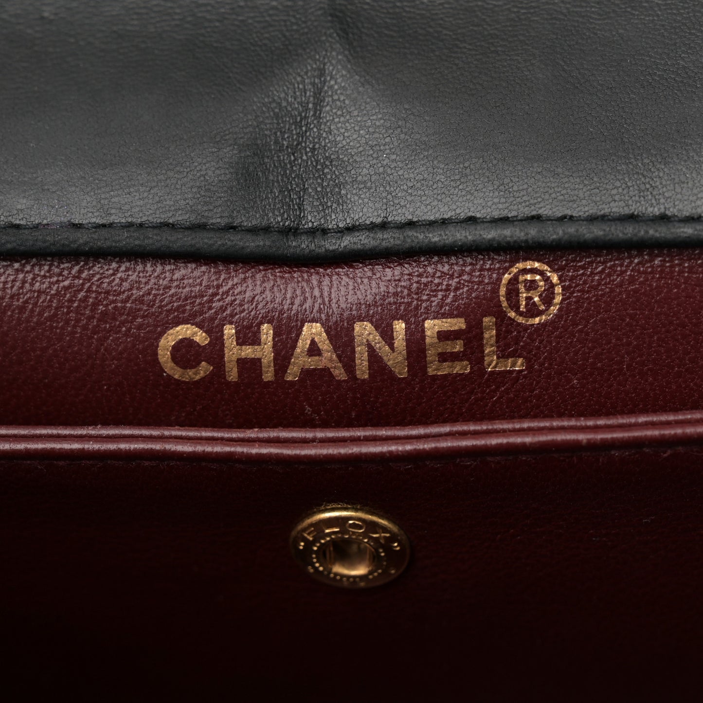 Lambskin Quilted Small Single Flap With Pouch Black