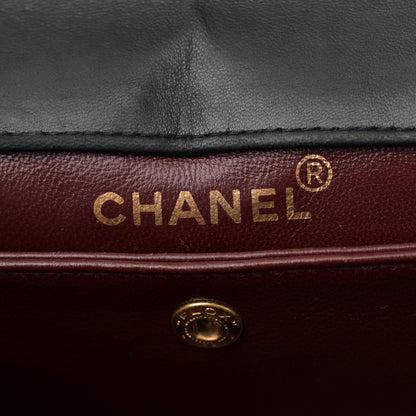 Chanel Lambskin Quilted Small Single Flap With Pouch Black 7 of 14