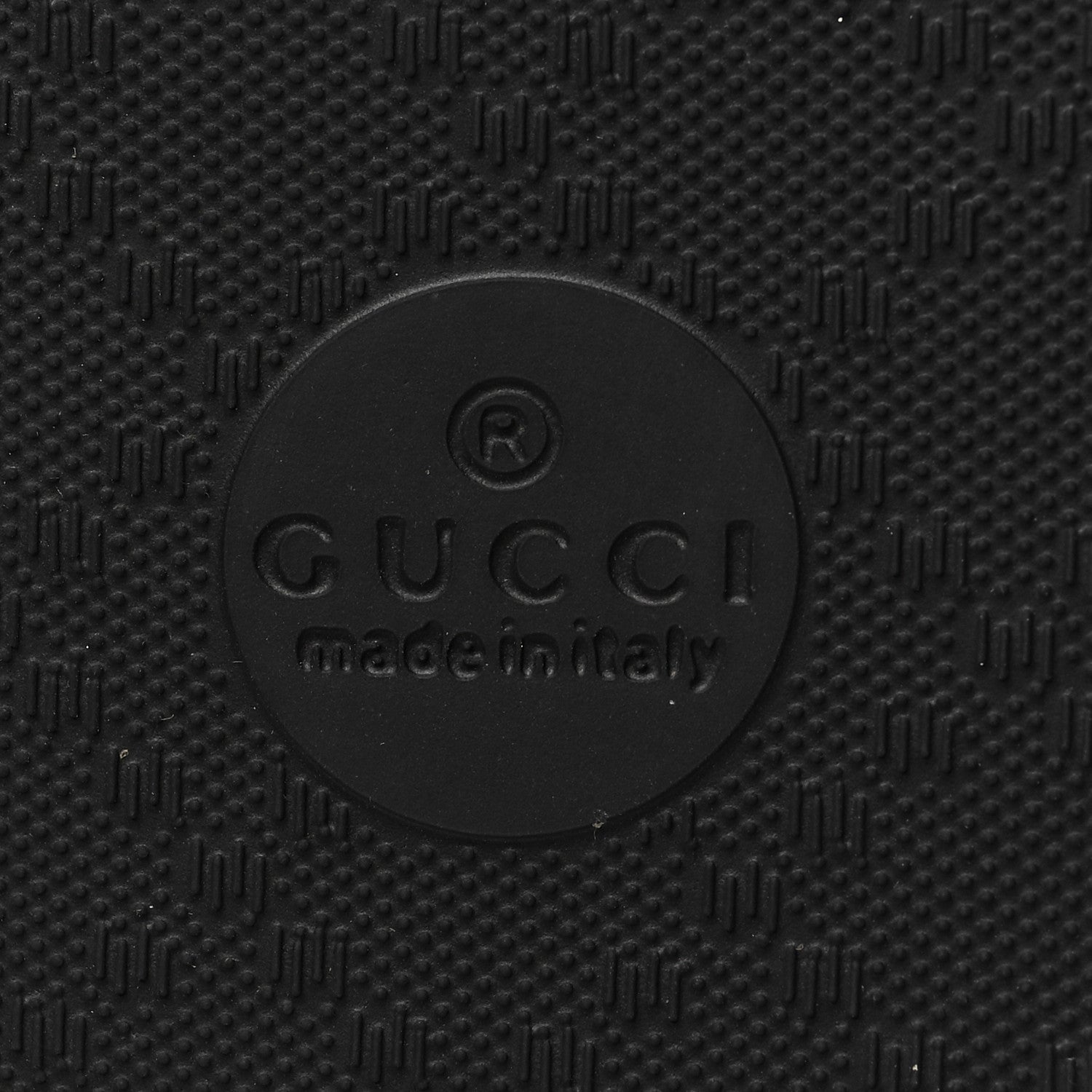 Gucci Rubber Matelasse Interlocking G Mens Slide Sandals 9 Black White 6 of 7