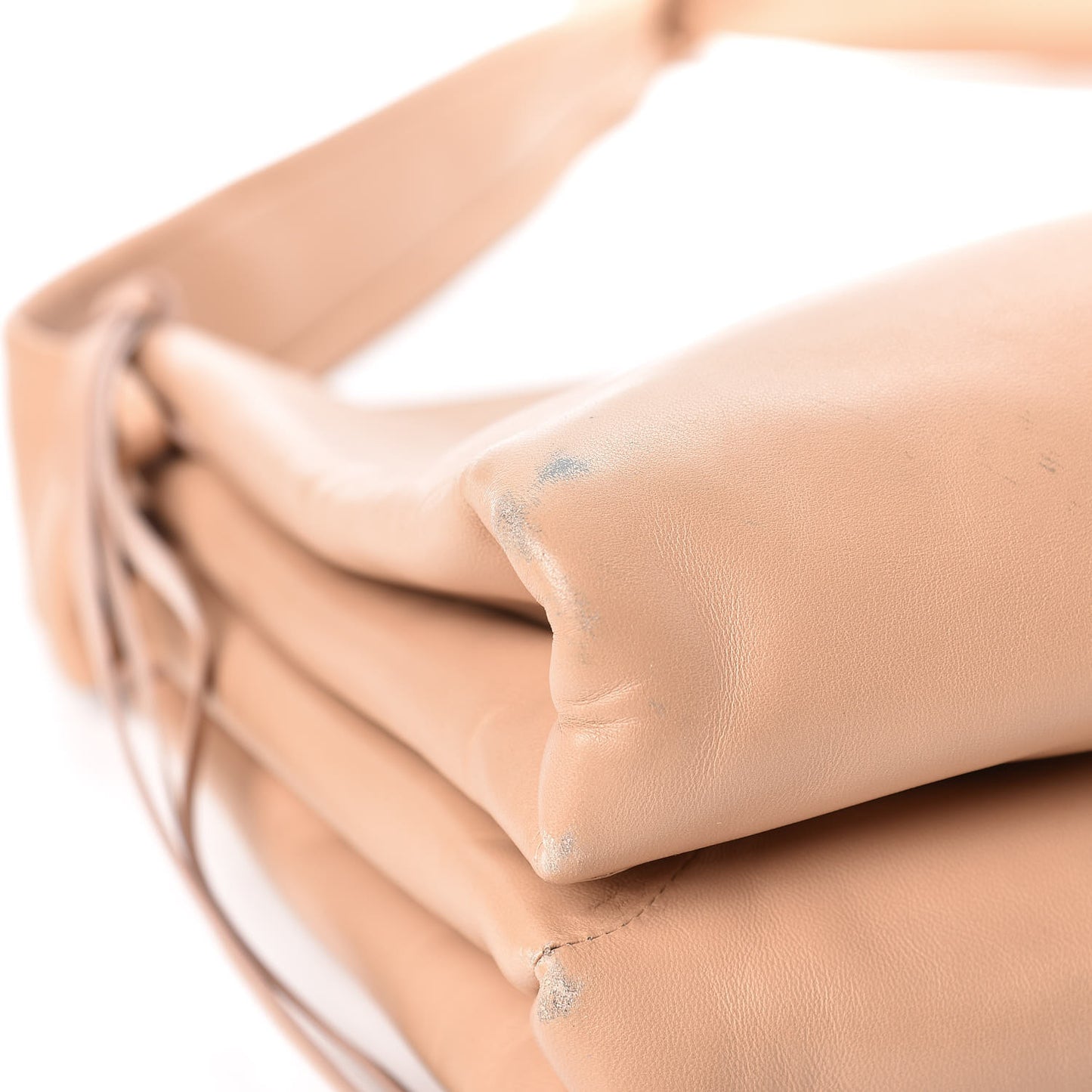 Lambskin Medium Knotted Bag Nude