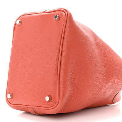Hermes Taurillon Clemence Picotin Lock 18 PM Sanguine 10 of 11