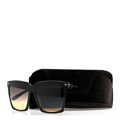 Tom Ford Acetate Sabrina-02 Square Sunglasses TF764 Black 9 of 9