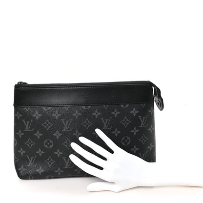 Louis Vuitton Monogram Eclipse Pochette Voyage Souple 2 of 6