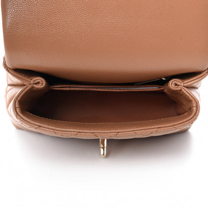 Chanel Caviar Quilted Extra Mini Coco Handle Flap Brown 5 of 11