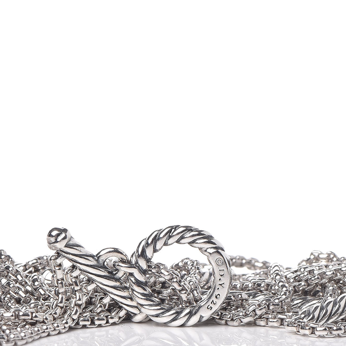 Sterling Silver Willow Five-Row Chain Necklace