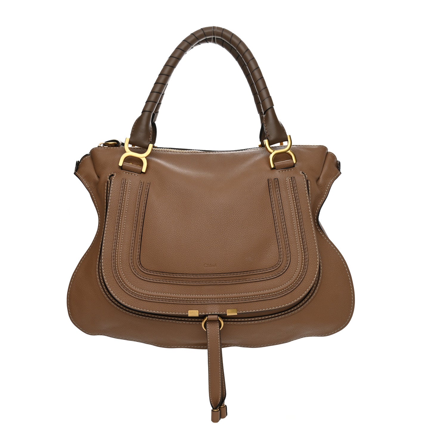 Chloe Calfskin Large Marcie Satchel Nut 1 of 12