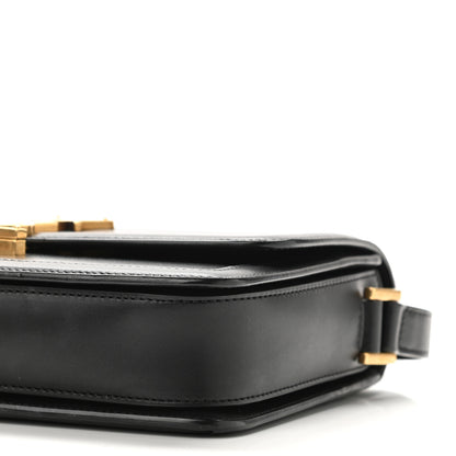 Saint Laurent Box Calfskin Monogram Medium Solferino Satchel Black 10 of 10