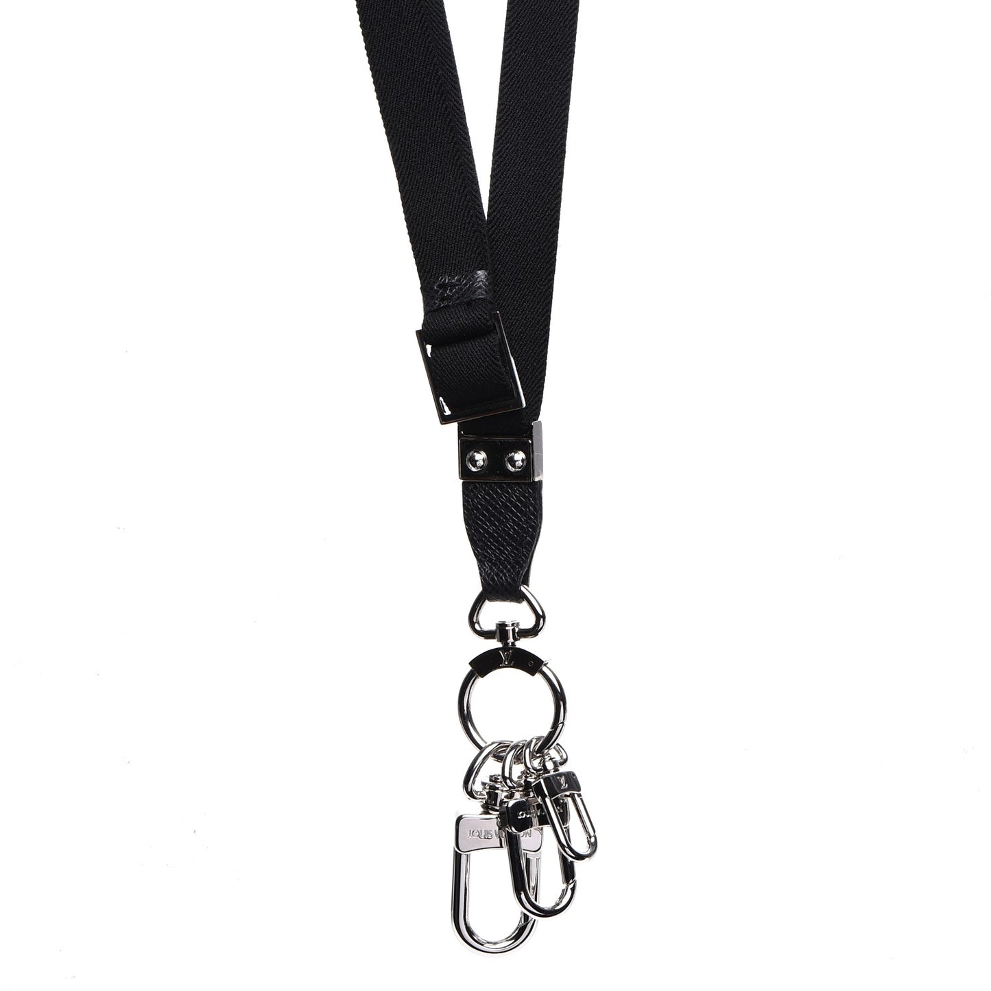 Taiga Collier Pochette Cles Neck Strap Key Holder Ardoise