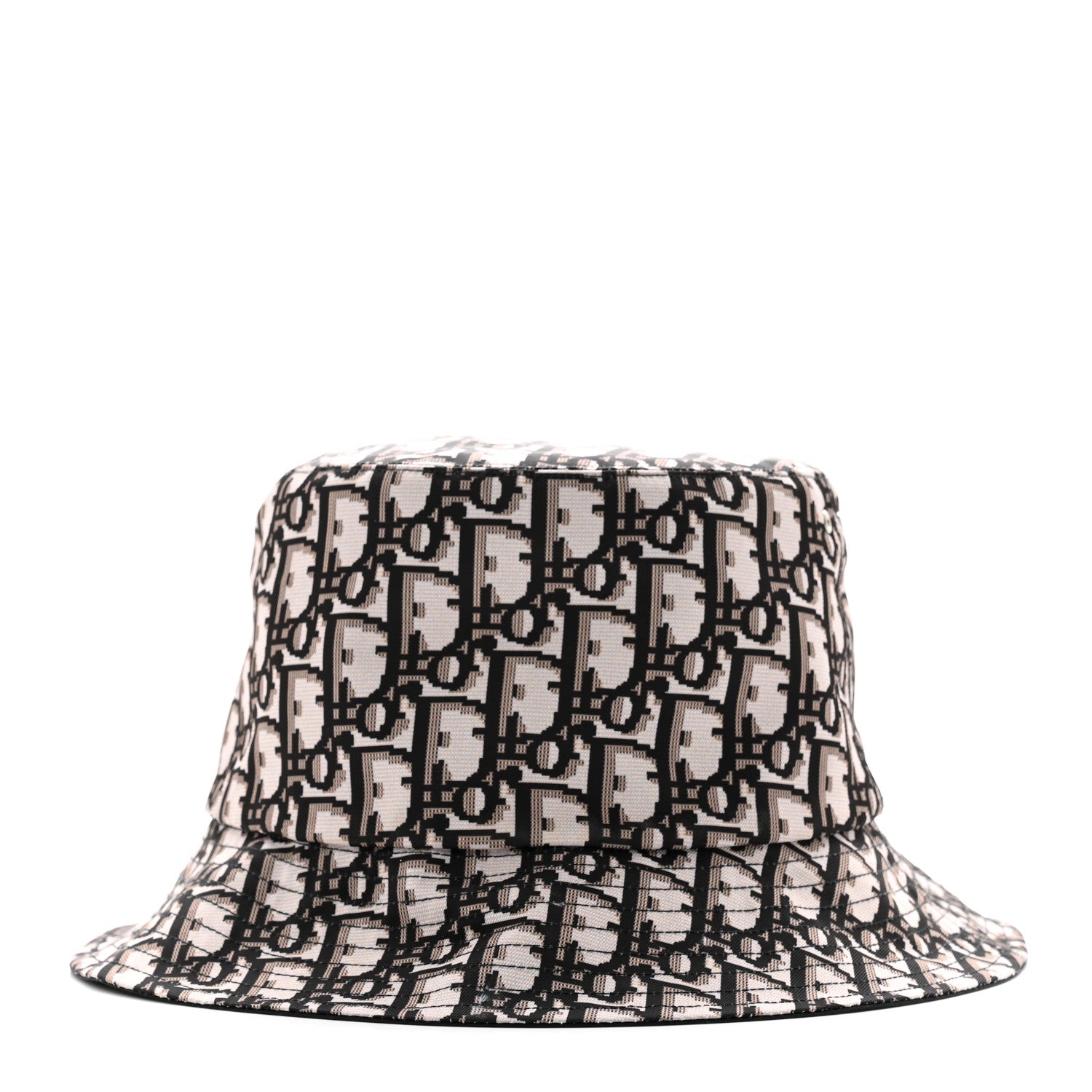 Christian Dior Oblique Reversible Teddy-D Brim Bucket Hat 57 Black 9 of 13