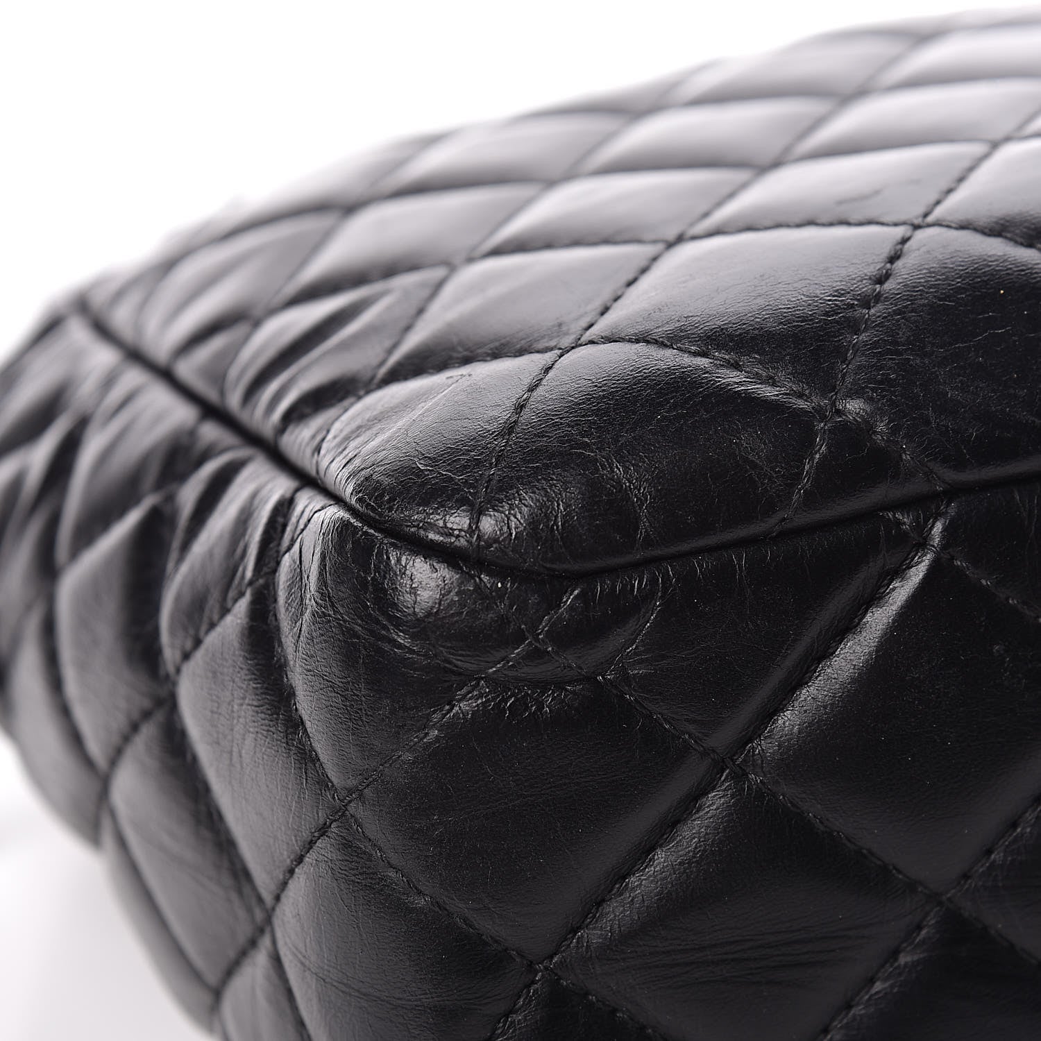Chanel Lambskin Quilted Large Camera Case Black 12 of 17