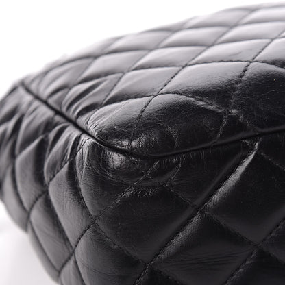 Chanel Lambskin Quilted Large Camera Case Black 12 of 17