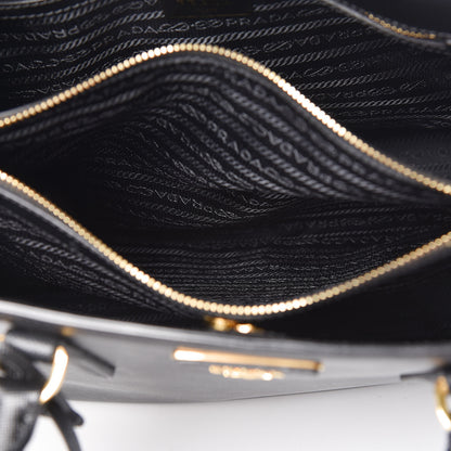 Prada Saffiano Lux Small Tote Nero Black 6 of 9