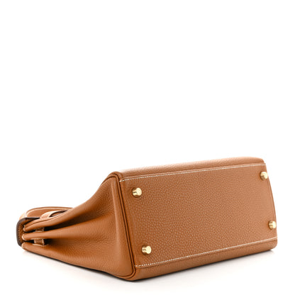 Hermes Togo Kelly Retourne 28 Gold 4 of 12