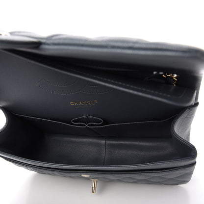 Chanel Caviar Quilted Jumbo Double Flap Dark Grey 5 of 10