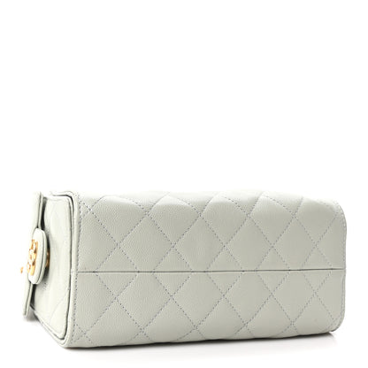 Chanel Caviar Quilted Mini Chanel 25 Handbag Light Green 4 of 11