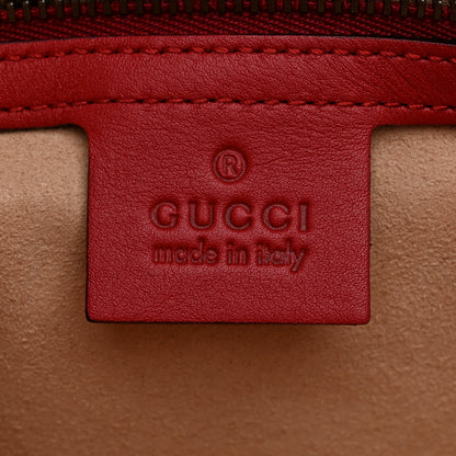 Gucci Calfskin Matelasse Small GG Marmont Shoulder Bag Hibiscus Red 6 of 10