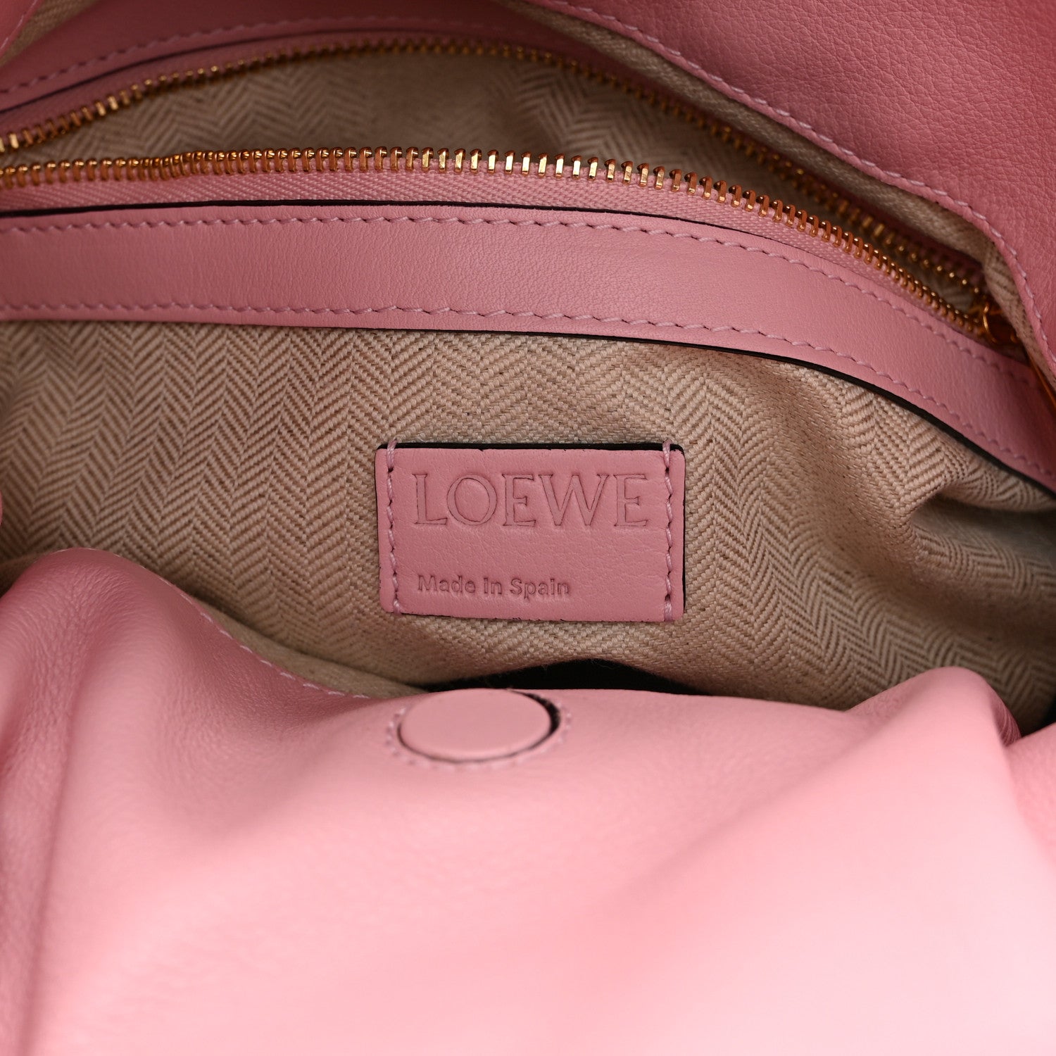 Loewe Calfskin Flamenco Knot Bag Pastel Pink 6 of 10