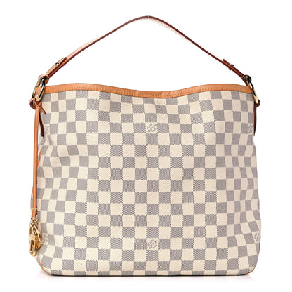 Louis Vuitton Damier Azur Delightful MM Rose Ballerine 1 of 13
