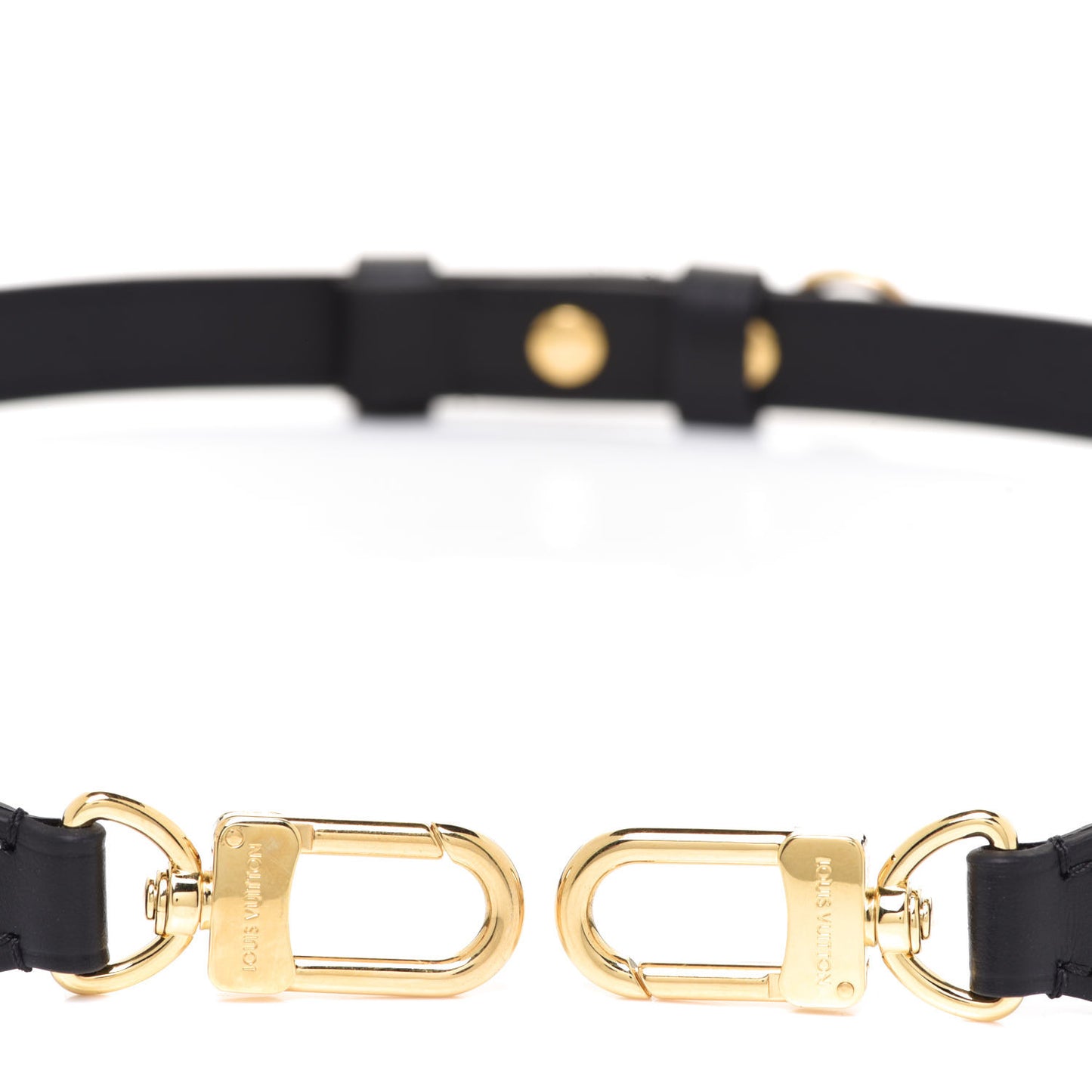 Leather Adjustable Shoulder Strap Black