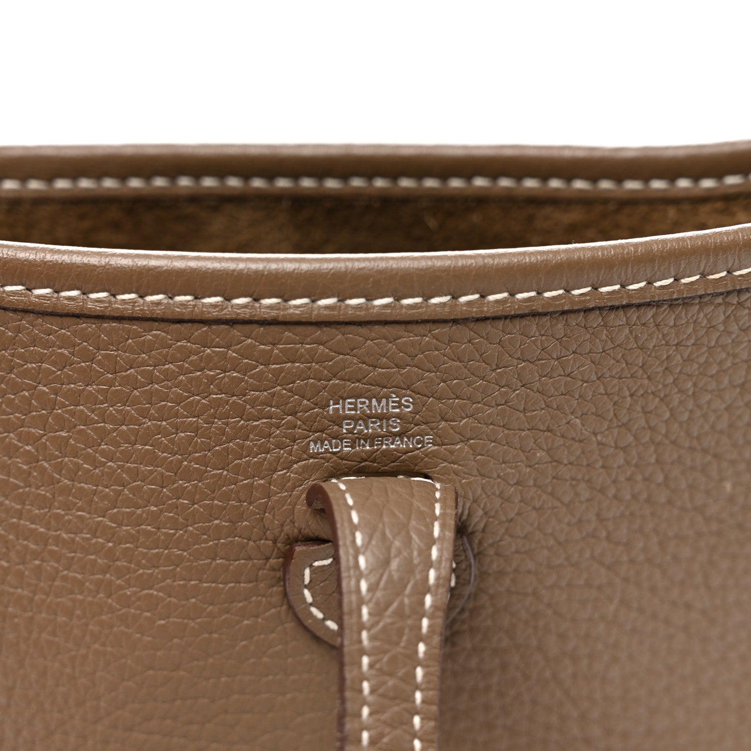 Hermes Taurillon Clemence Amazone Evelyne TPM Etoupe Bleu Indigo 6 of 10