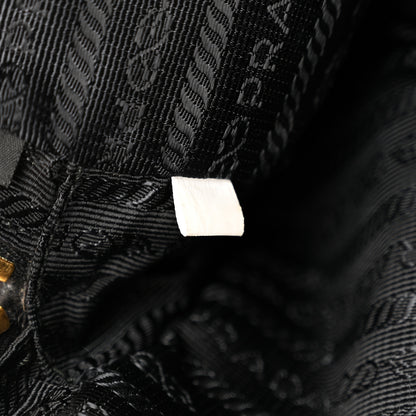 Prada Vitello Daino Medium Double Zip Shoulder Bag Black 9 of 12