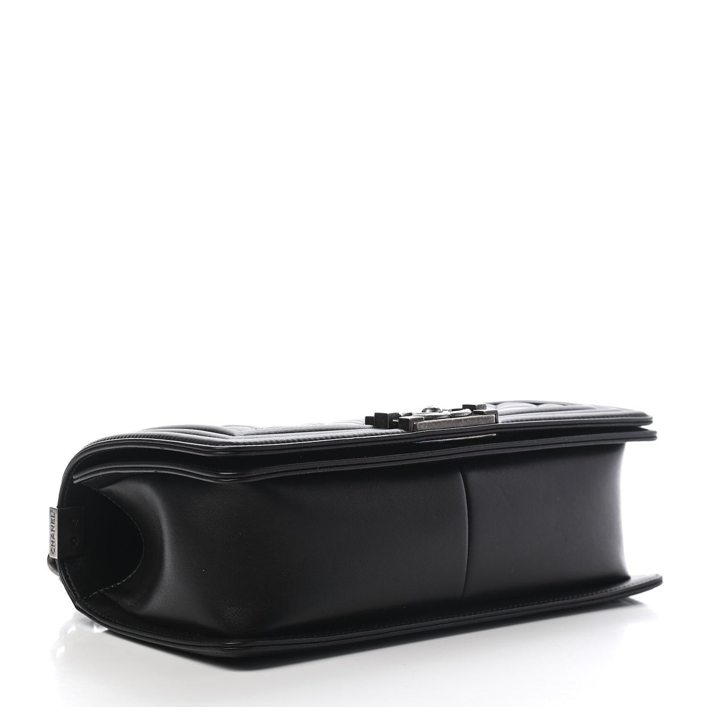 Lambskin Quilted Medium Boy Flap Black