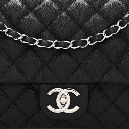 Chanel Caviar Quilted Jumbo Easy Flap Black 8 of 11