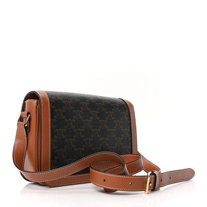 Celine Triomphe Canvas Calfskin Medium Triomphe Bag Tan 3 of 10