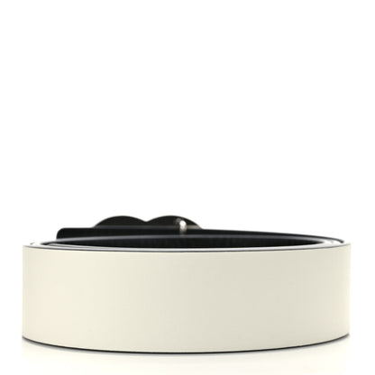 Chanel Patent Calfskin CC Reversible Belt 90 36 Black White 2 of 5