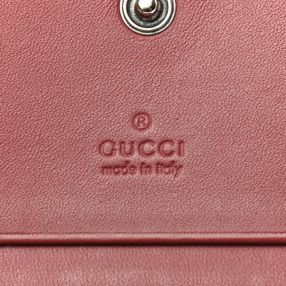 Gucci GG Supreme Monogram Blooms Card Case Beige Multicolor Dry Rose 6 of 9
