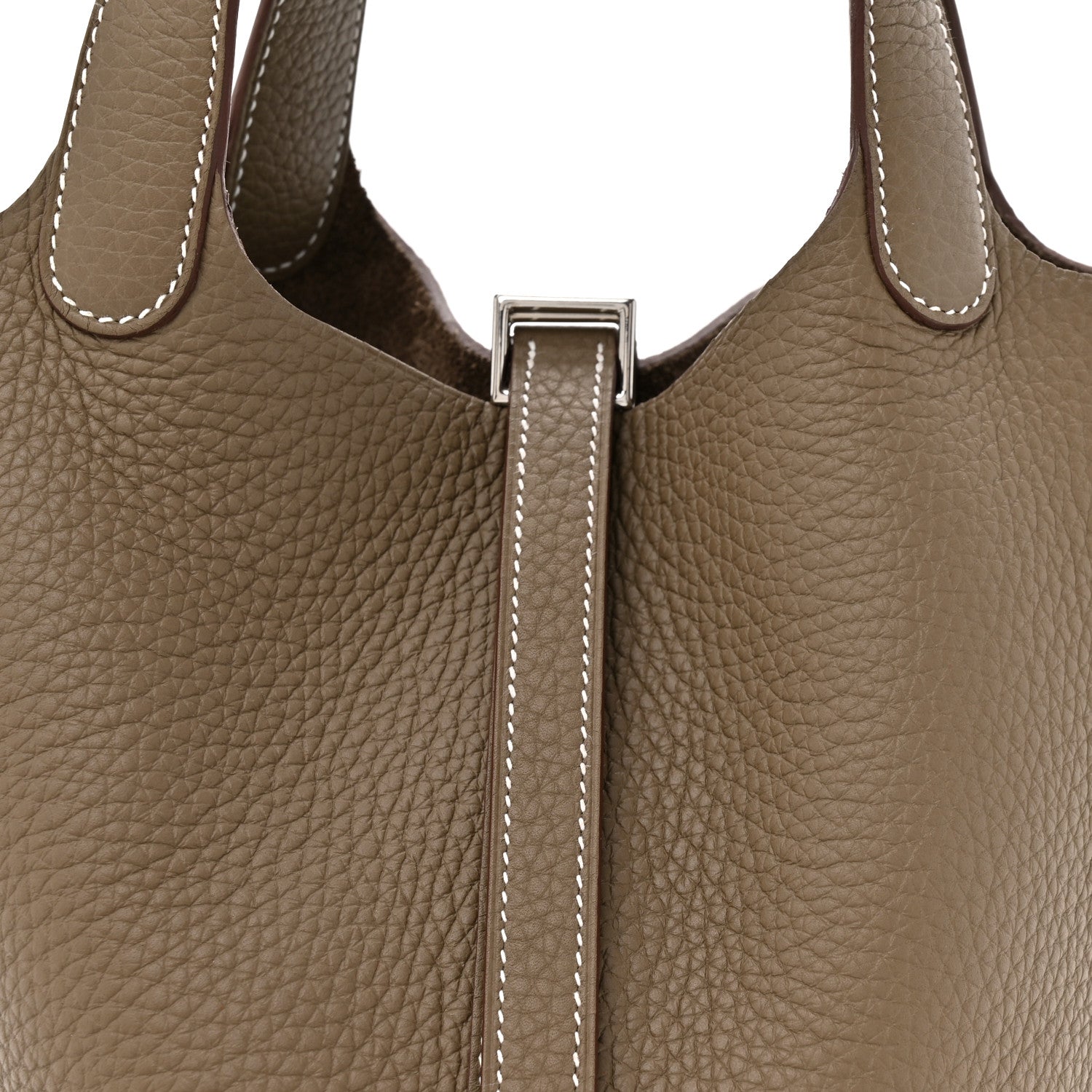 Hermes Taurillon Clemence Picotin Lock 18 PM Etoupe 8 of 10